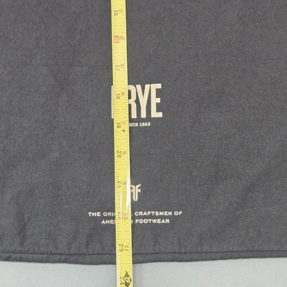 Frye Black Cotton Drawstring Dust Bag for Boots Handbags Large 23x19 GOOD